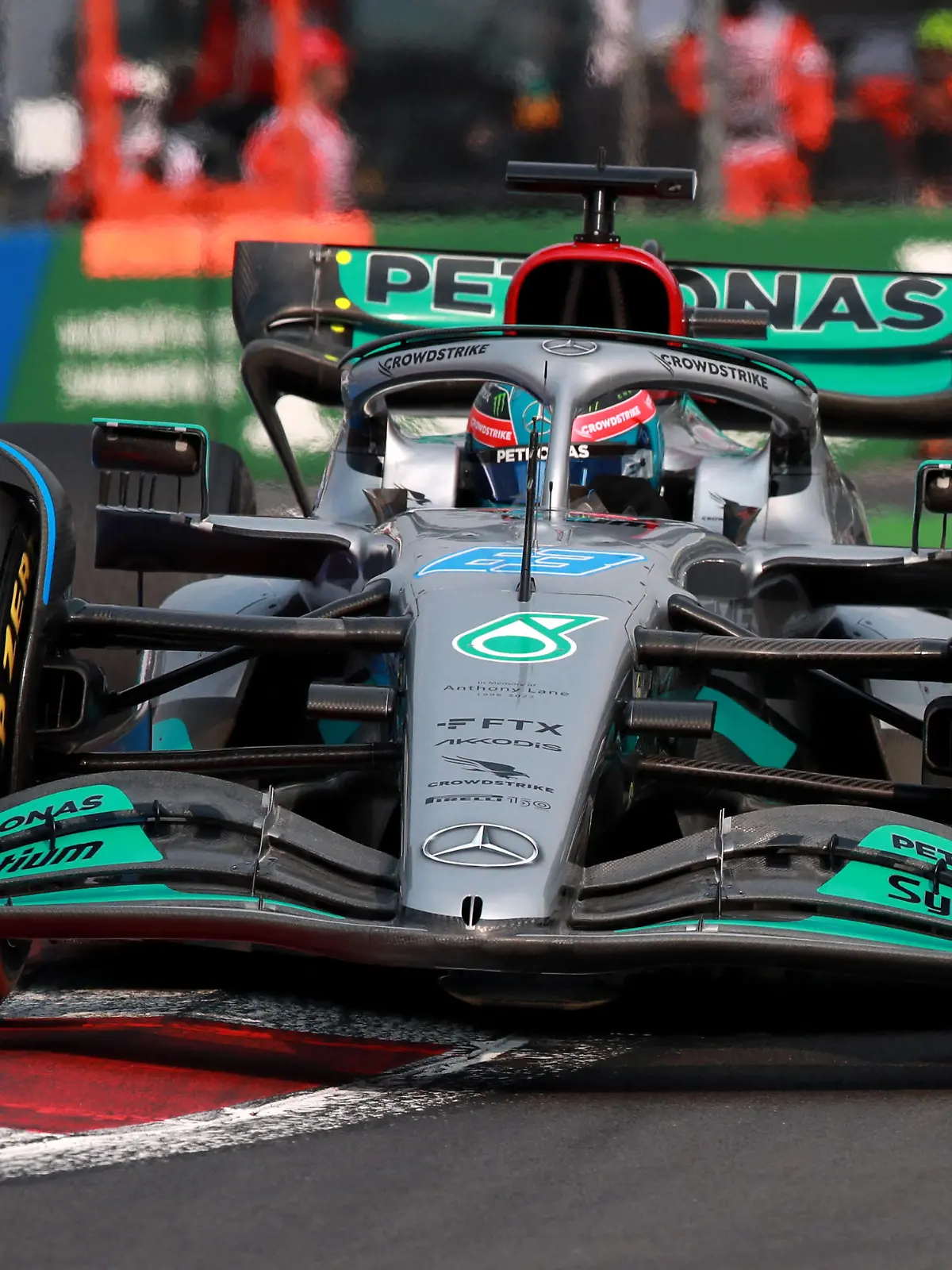 Formula One F1 - Mexico City Grand Prix - Autodromo Hermanos Rodriguez, Mexico City, Mexico - October 28, 2022 Mercedes' George Russell in action during practice REUTERS/Henry Romero