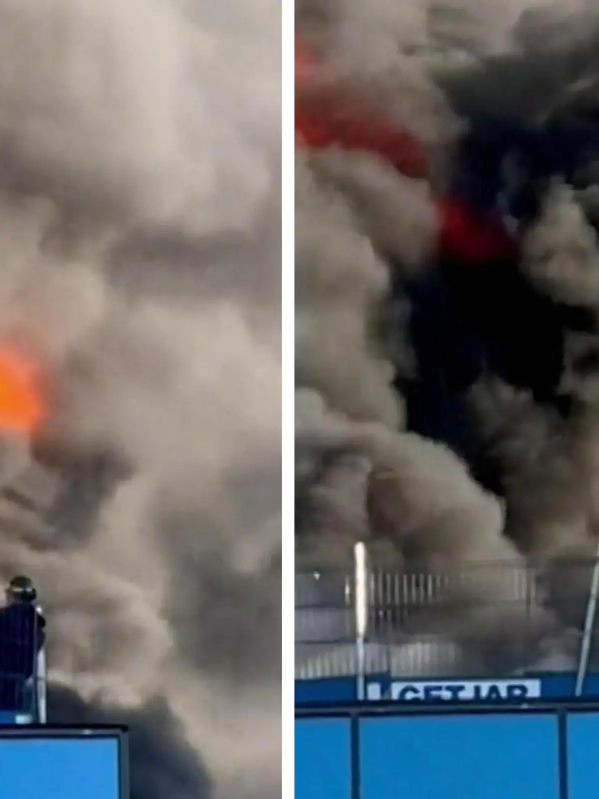 Plötzlich kann er nicht mehr entkommen! Nachdem auf einem Hochhaus in Reading ein Feuer ausgebrochen ist, ist der Arbeit von den Flammen eingeschlossen. Kranführer Glen Edwards sieht den Mann und zögert keine Sekunde. Die dramatische Rettung seht ihr im Video.