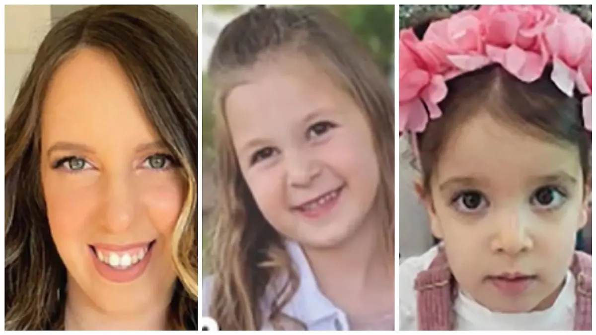 Eine Familie ist wieder vereint: Mutter Doron (34) und ihre Töchter Raz (4) und Aviv (2) sind unter den freigelassenen Geiseln.