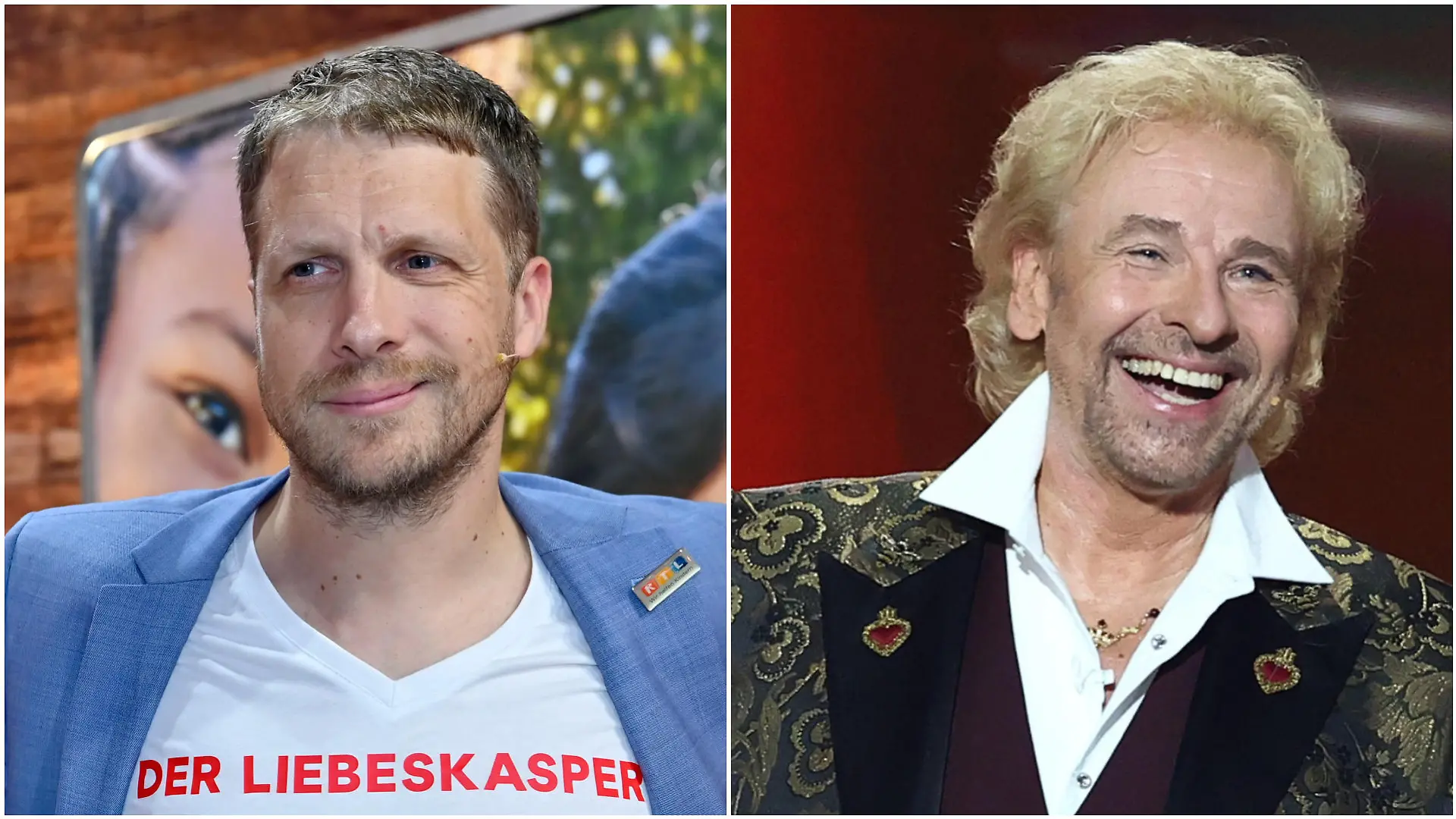 Oliver Pocher und Thomas Gottschalk (Collage)