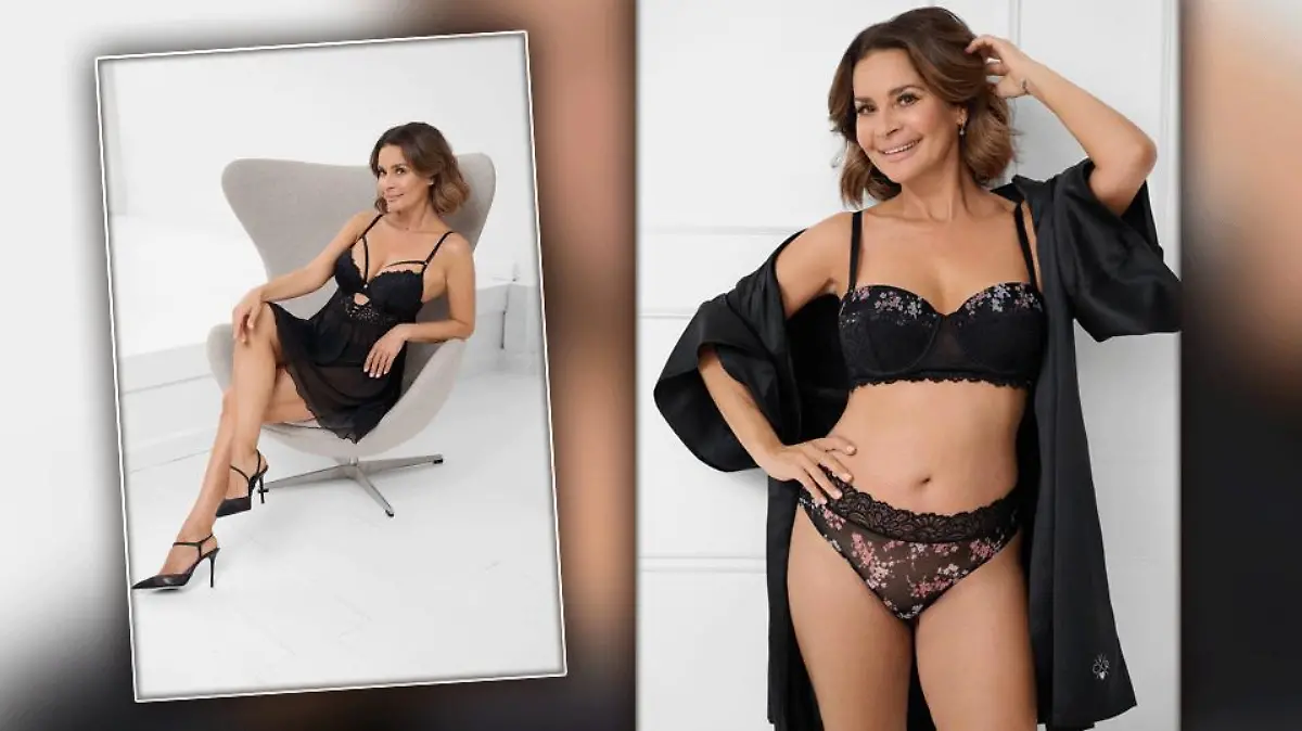 Gitta Saxx modelt für den Modegiganten Woolworth - mit 58.