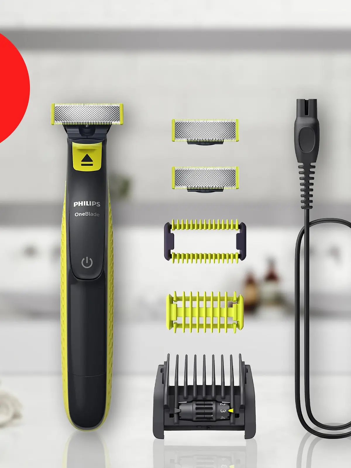 Philips OneBlade Face & Body in einer Collage.