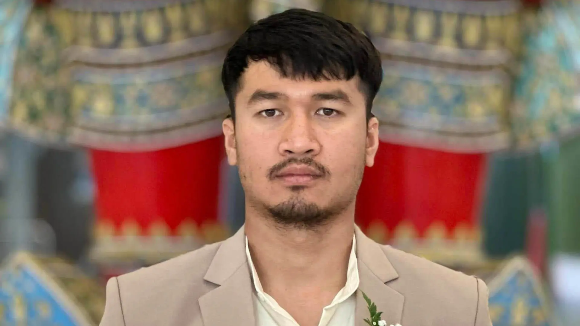 A champion Paralympian swimmer killed four people including his bride before turning the gun on himself at his own wedding reception.

Chaturong Suksuk, 29, (PICTURED) a disabled former policeman, was married to his girlfriend of three years Kanchana Pachantuek, 44, in a traditional wedding attended by overjoyed family and friends in Nakhon Ratchasima province, Thailand, on November 25.  PACKAGE: Video, pictures, text