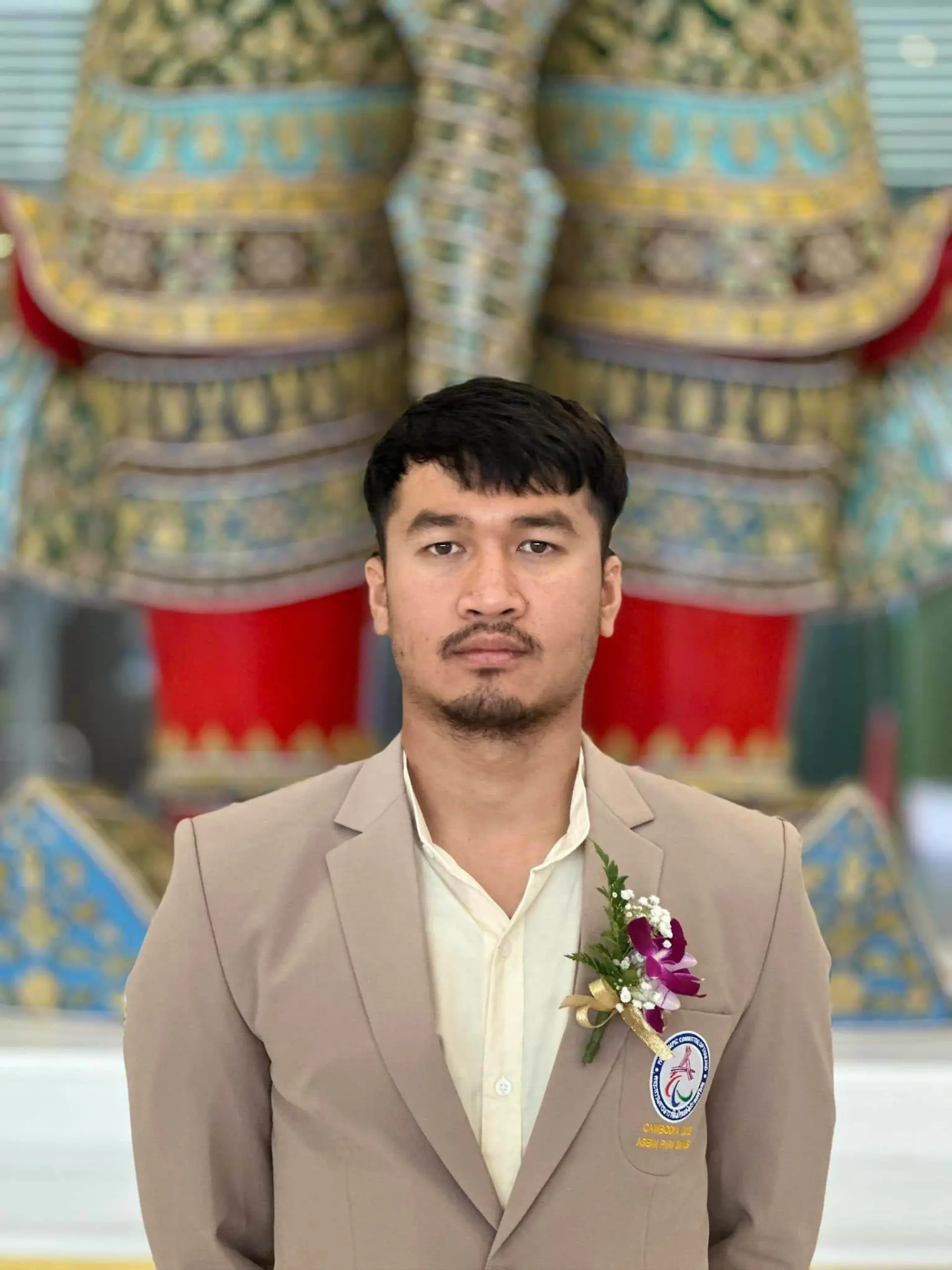 A champion Paralympian swimmer killed four people including his bride before turning the gun on himself at his own wedding reception.

Chaturong Suksuk, 29, (PICTURED) a disabled former policeman, was married to his girlfriend of three years Kanchana Pachantuek, 44, in a traditional wedding attended by overjoyed family and friends in Nakhon Ratchasima province, Thailand, on November 25.  PACKAGE: Video, pictures, text