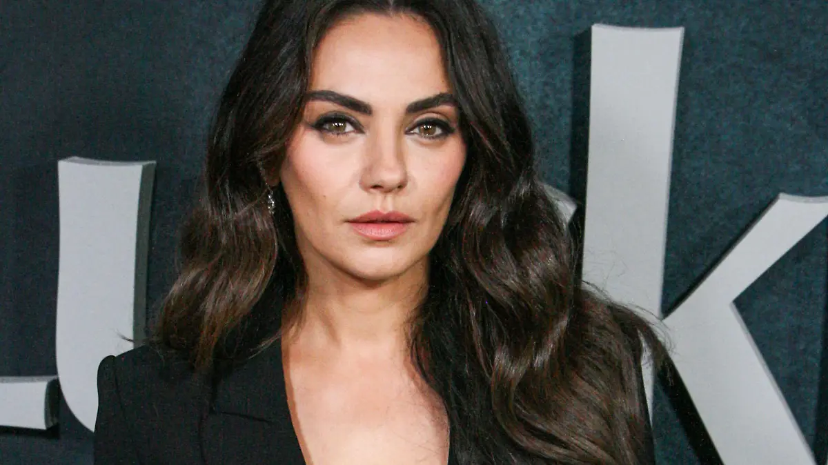 American actress Mila Kunis wearing Carolina Herrera arrives at the New York Premiere Of Netflix's 'Luckiest Girl Alive' held at The Paris Theater in Manhattan, New York City, New York, United States. (Photo by Jordan Hinton/Image Press Agency/NurPhoto)