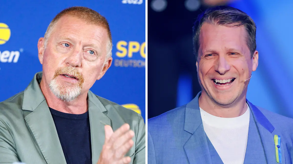 ARCHIV - 08.11.2023, --: KOMBO - Boris Becker (l), ehemaliger deutscher Tennisspieler (Archivfoto vom 08.08.2023) und Oliver Pocher, Moderator (Archivfoto vom 01.04.2022). Im Rechtsstreit zwischen dem früheren Tennisstar Boris Becker und dem TV-Komiker Oliver Pocher startet am Montag (13.11.2023) in Freiburg eine neue Runde. (zu dpa-Bericht: «Rechtsstreit zwischen Boris Becker und Oliver Pocher in neuer Runde») Foto: Matthias Balk/Rolf Vennenbernd/dpa +++ dpa-Bildfunk +++