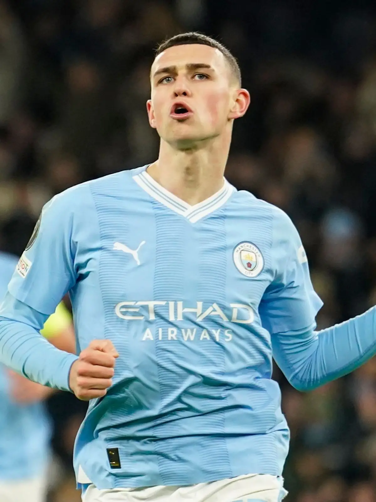 Phil Foden von Manchester City jubelt über sein Tor zum 2:2.