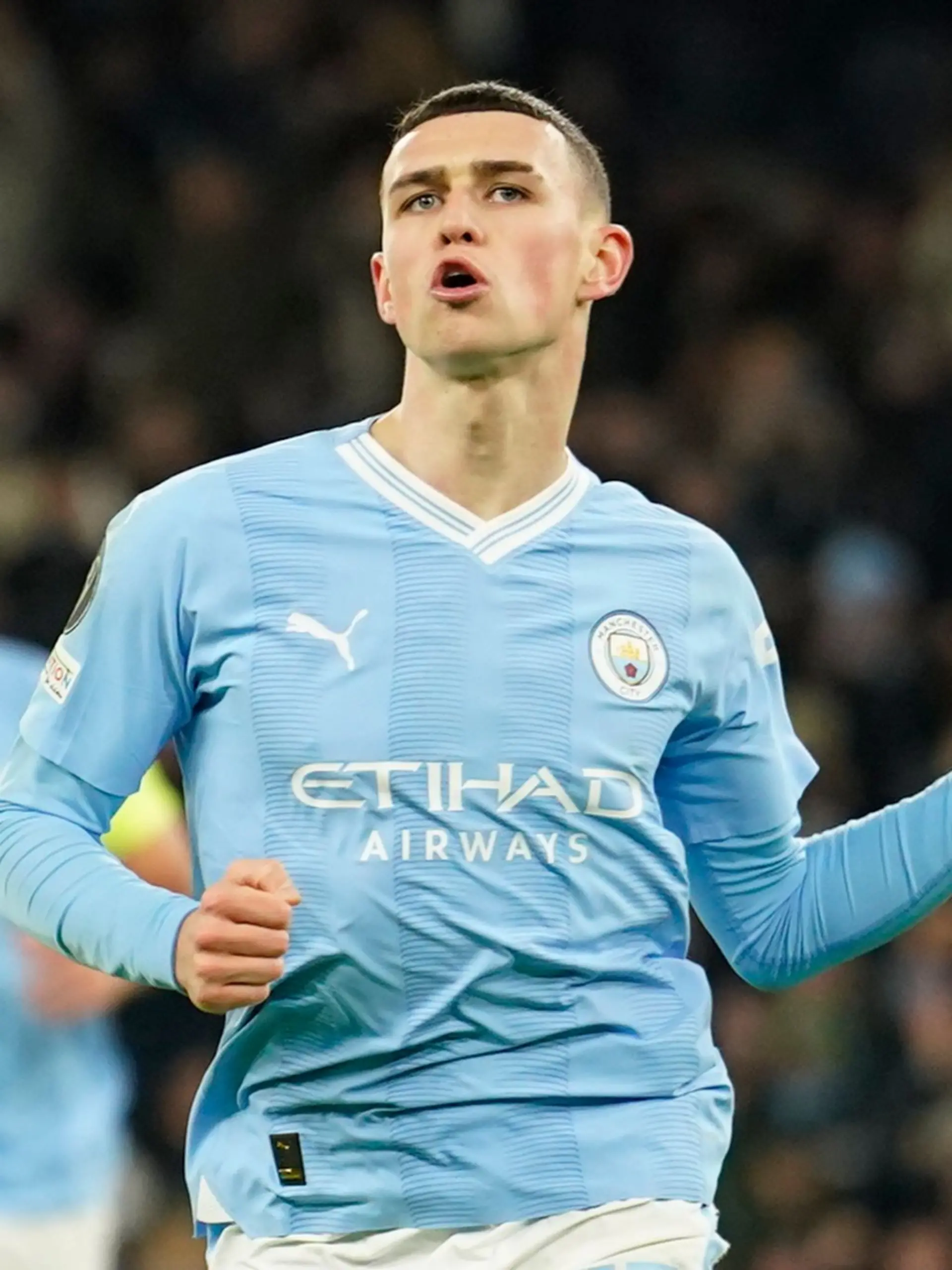 Phil Foden von Manchester City jubelt über sein Tor zum 2:2.
