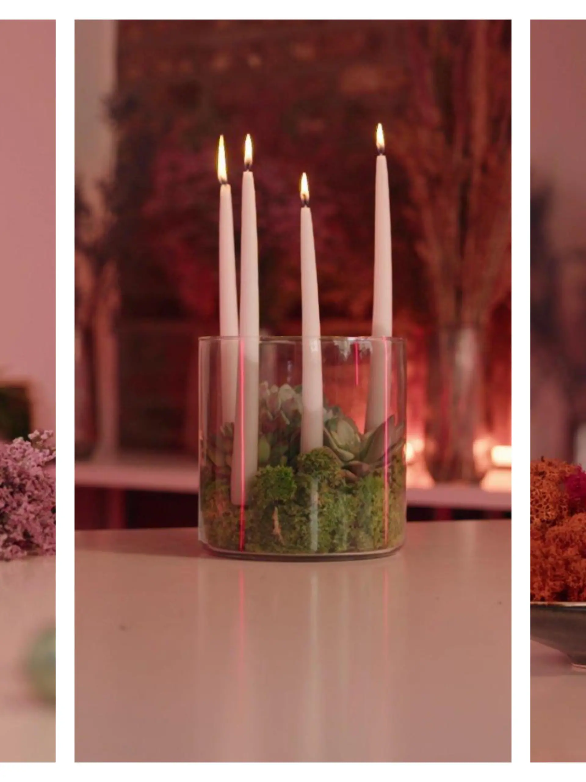 Drei DIY-Adventskränze