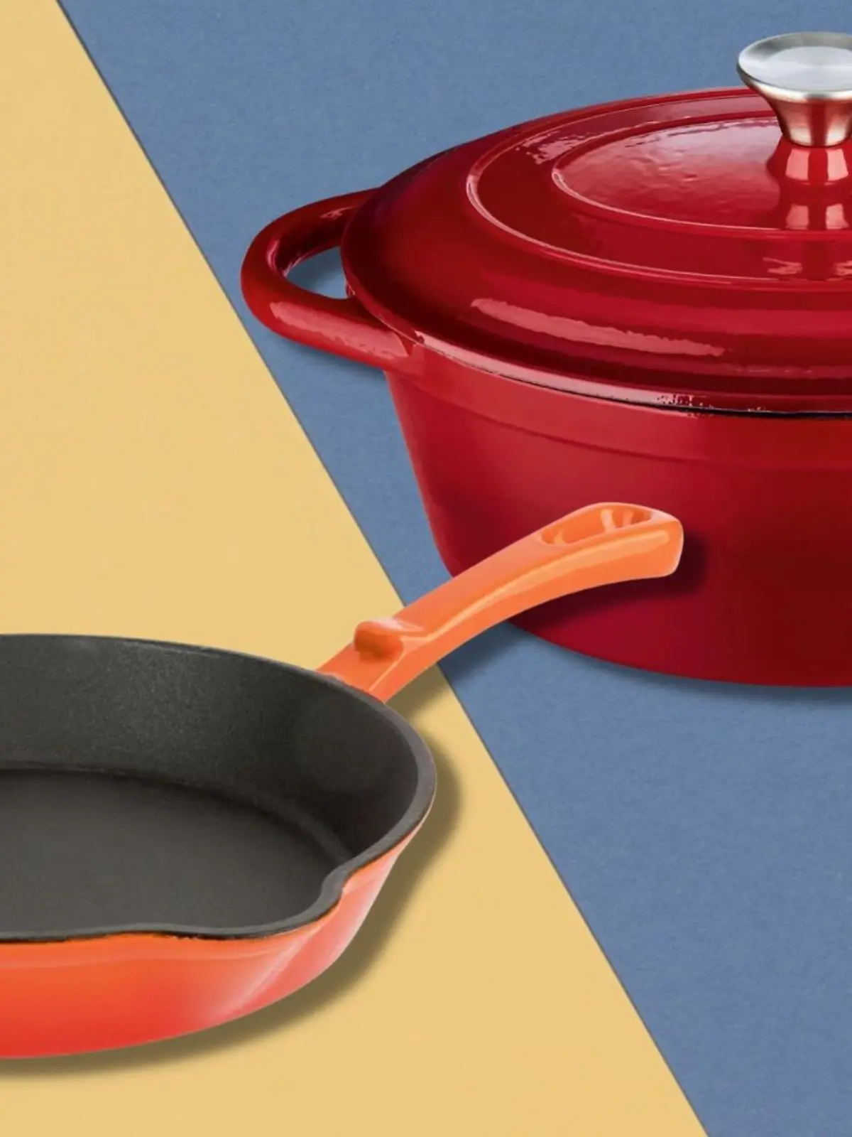 Gusseiserne Töpfe, Pfannen und Bräter sind gerade bei Lidl günstig zu haben. Die Ähnlichkeit mit den Modellen von Le Creuset ist groß.