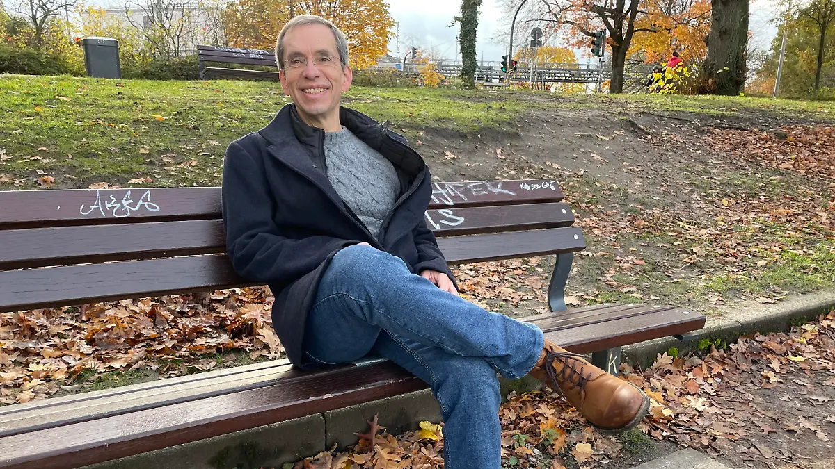 Jens Söring beim RTL-Interview in Hamburg.