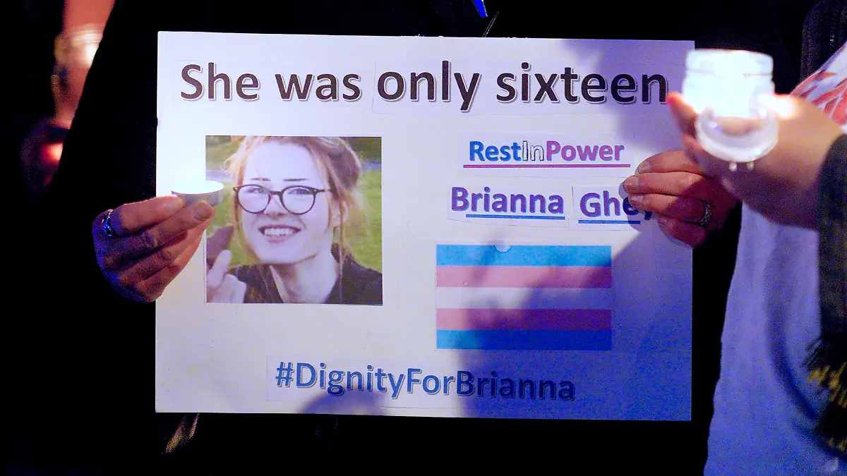Brianna Ghey death. Members of the public attend a candle-lit vigil at College Green in Bristol city centre in memory of transgender teenager Brianna Ghey, who was fatally stabbed in a park on Saturday. The 16-year-old from Birchwood in Warrington, Cheshire, was found by members of the public as she lay wounded on a path in Linear Park, Culcheth. Picture date: Tuesday February 14, 2023. The victim, who had a large following on social media site TikTok, was a transgender girl but police said there is no evidence to suggest her death was a hate crime. Vigils organised by members of the transgender community are due to be held in cities such as London, Glasgow, Leeds and Belfast - with events in Liverpool and Bristol due to take place on Tuesday evening. See PA story POLICE Warrington. Photo credit should read: Ben Birchall/PA Wire URN:70993431