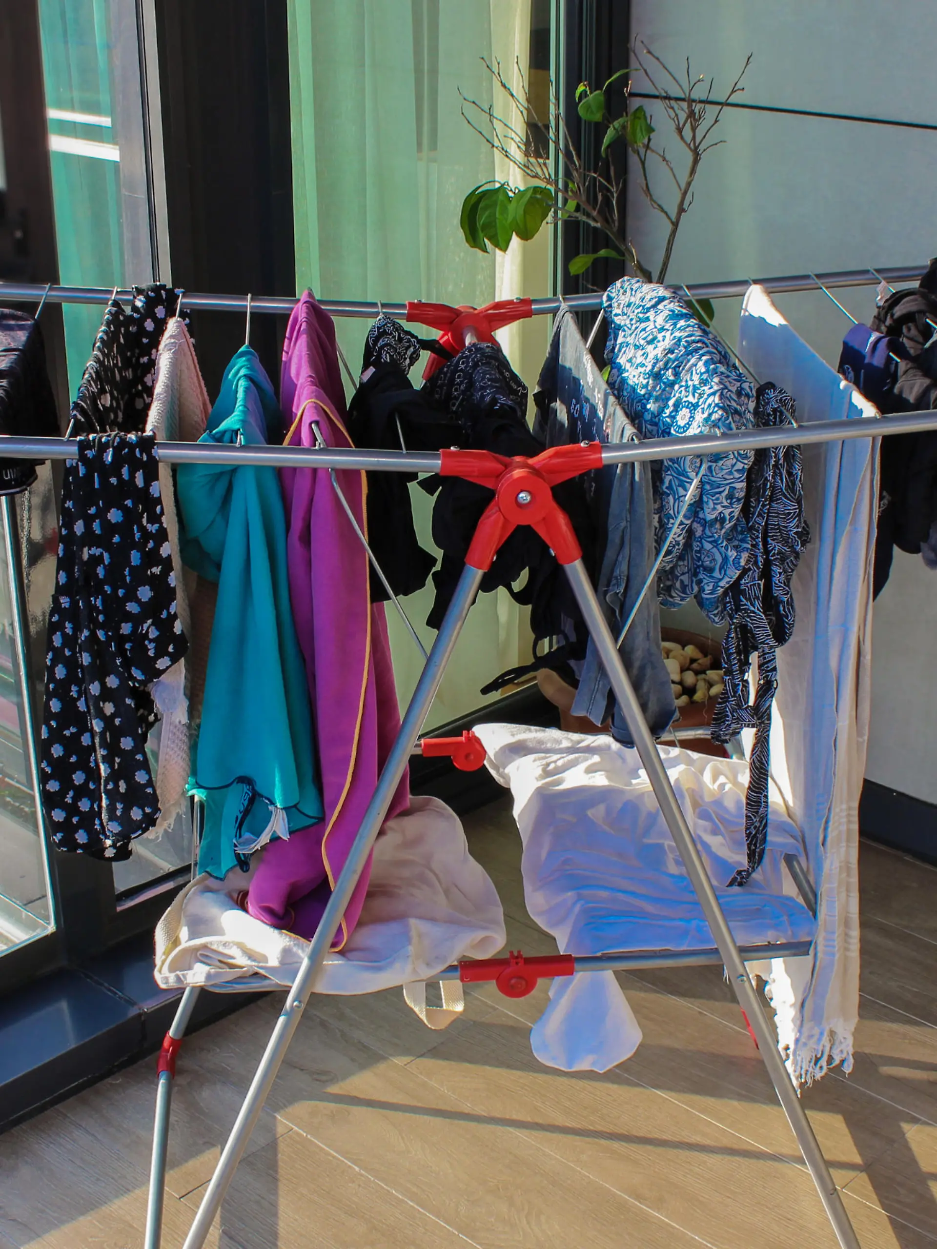 Laundry, drying rack, drying, clothes, wet clothes