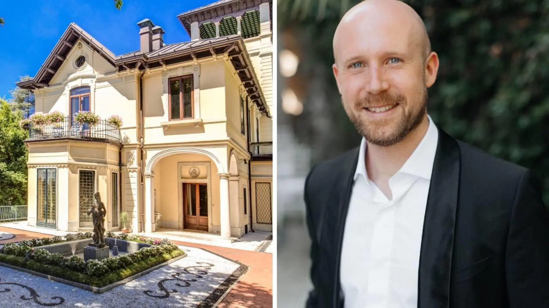 Bruno Golferini (r.) vermietet die Villa seit Jahren an Touristen.