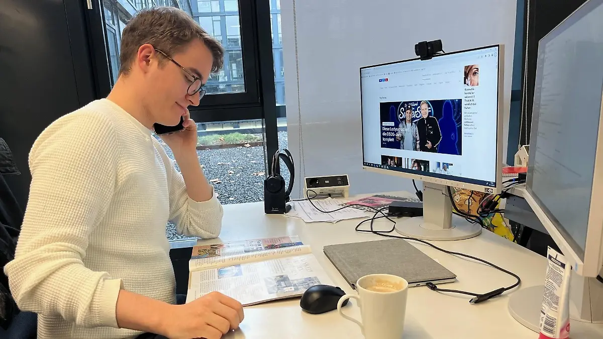 Luke Rothfuchs bei der Arbeit