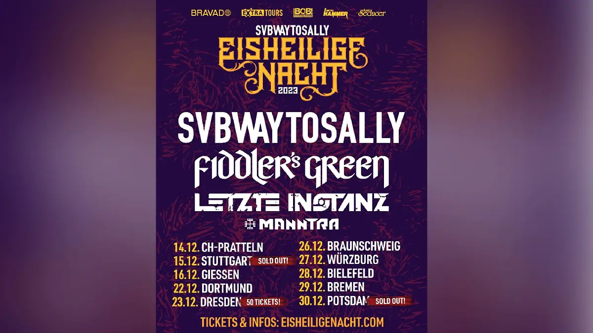 Die "Eisheilige Nacht" spielt die Band mittlerweile in zehn Städten.