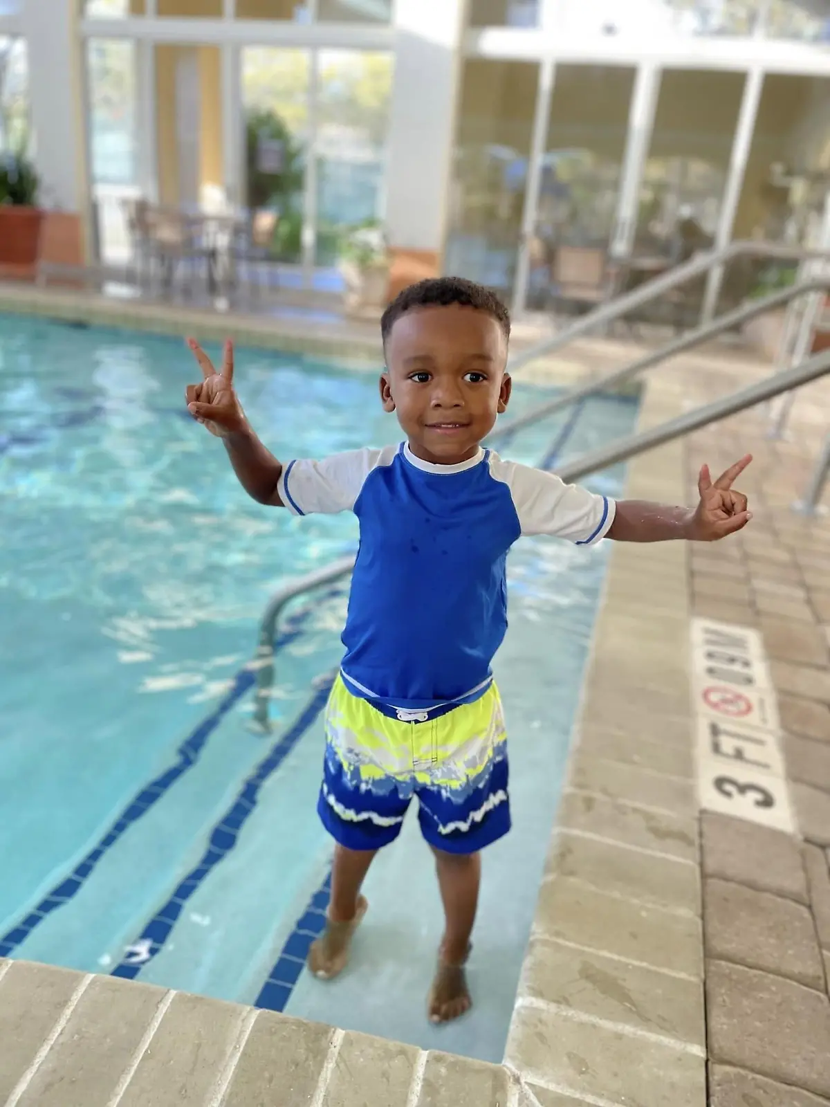 PIC FROM Kennedy News and Media (PICTURED: FOUR-YEAR-OLD ISRAEL SCOTT, FROM AUGUSTA, IN GEORGIA, US, WHILE SWIMMING) A heartbroken mum claims her scared four-year-old son asked 'what if I drown?' on the way to his second ever swimming lesson - only for his awful premonition to come true. Dori Scott enrolled four-year-old Israel 'Izzy' Scott in a beginner's swim class in June [2022] after the tot showed a love of water on a family holiday. The 35-year-old claims she picked an instructor after she advertised on Facebook claiming to have decades of experience. DISCLAIMER: While Kennedy News and Media uses its best endeavours to establish the copyright and authenticity of all pictures supplied, it accepts no liability for any damage, loss or legal action caused by the use of images supplied and the publication of images is solely at your discretion. SEE KENNEDY NEWS COPY - 0161 697 4266.