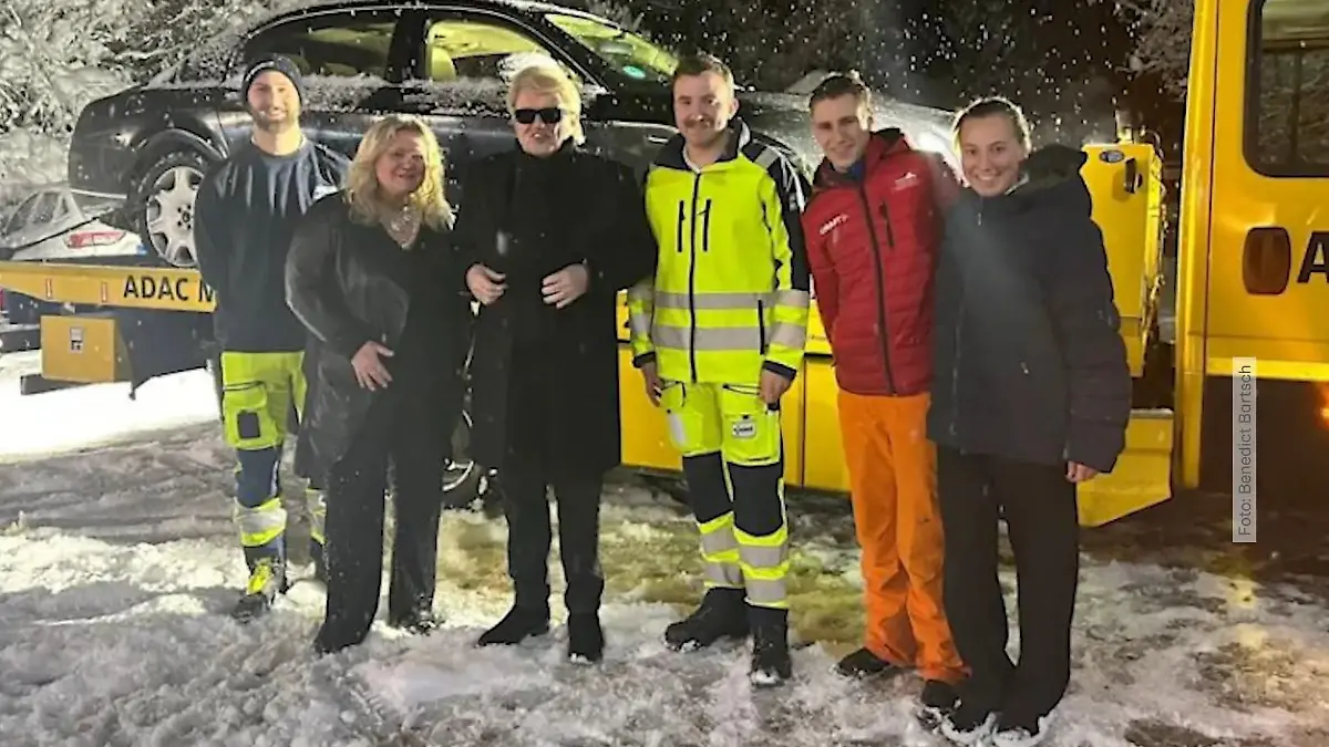 Schockmoment für Heino auf der Autobahn Schutzengel-Einsatz für Hannelore