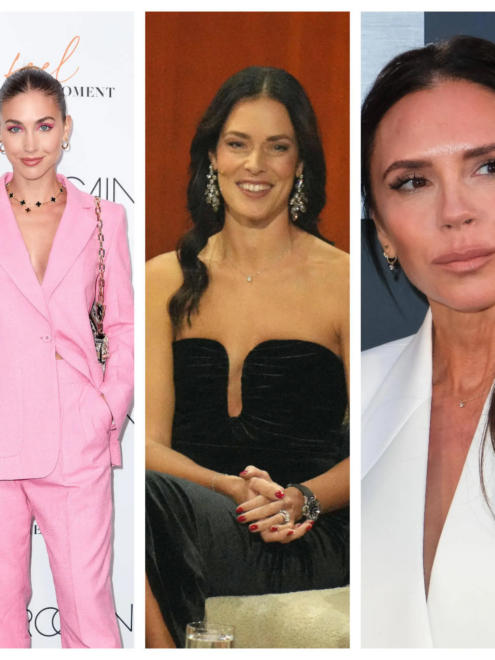 Ann-Kathrin Götze, Ana Ivanovic und Victoria Beckham in einer Collage