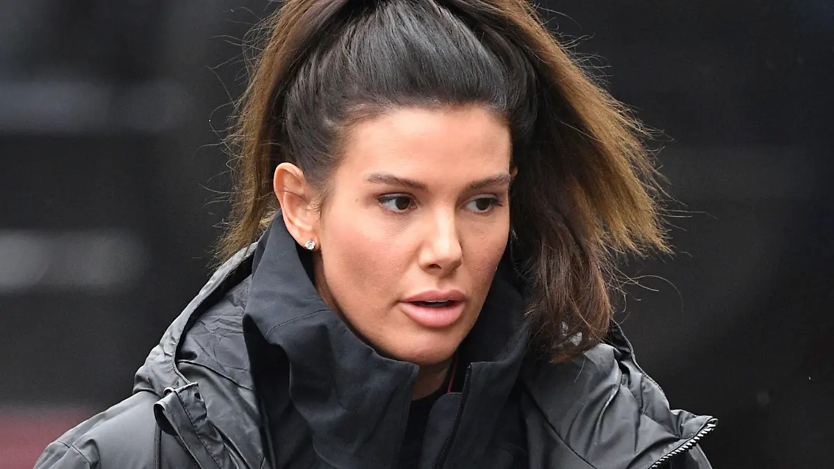 Rebekah Vardy arrives at the National Ice Centre for a training session ahead of her appearance on a Dancing On Ice 20021 TV competition, in Nottingham, England, Friday Nov. 20, 2020, whilst a court case plays out in her libel case against Coleen Rooney. The High Court hearing in her high-profile libel battle against Coleen Rooney is taking place in London. (Joe Giddens/PA via AP)
