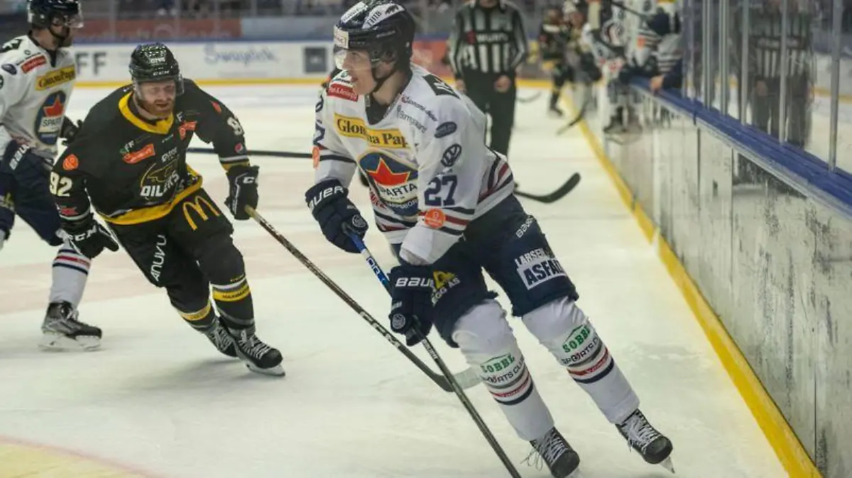 Jonas Nyhus Myhre gilt als norwegisches Eishockey-Talent.