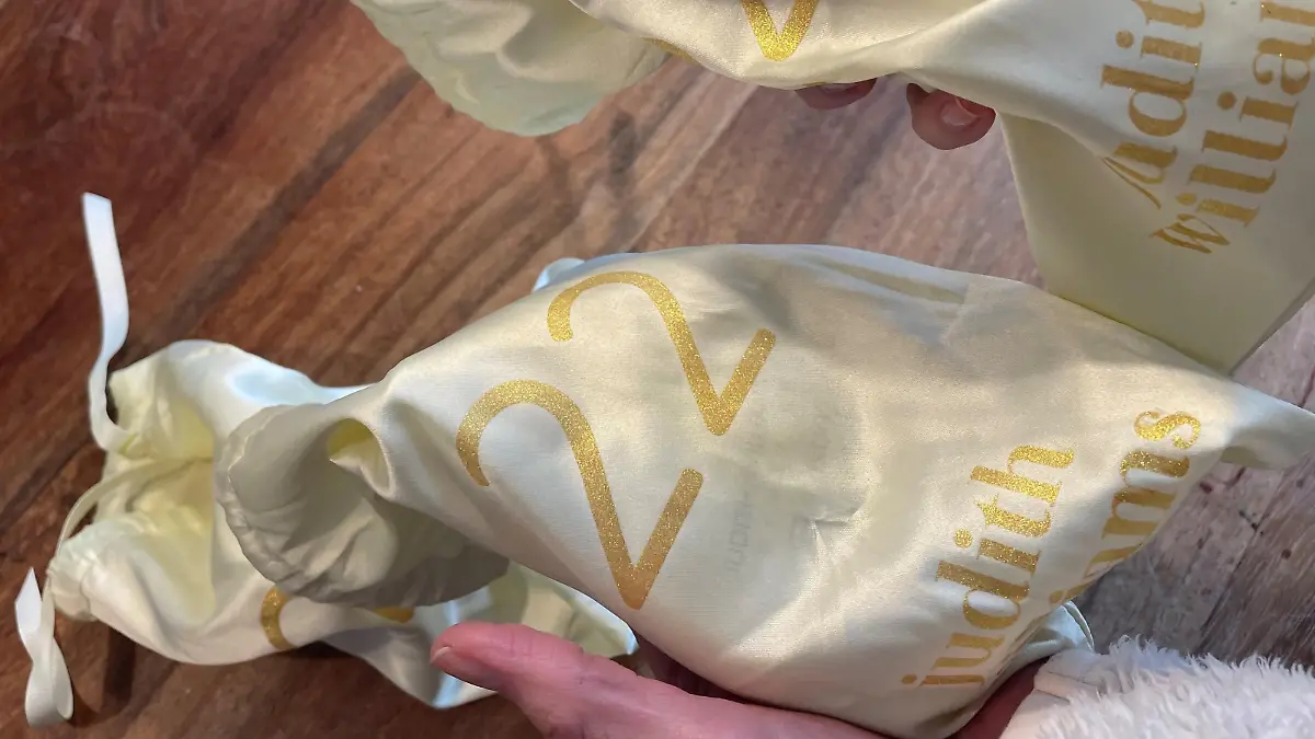 Seidige Taschen mit schwerem Inhalt