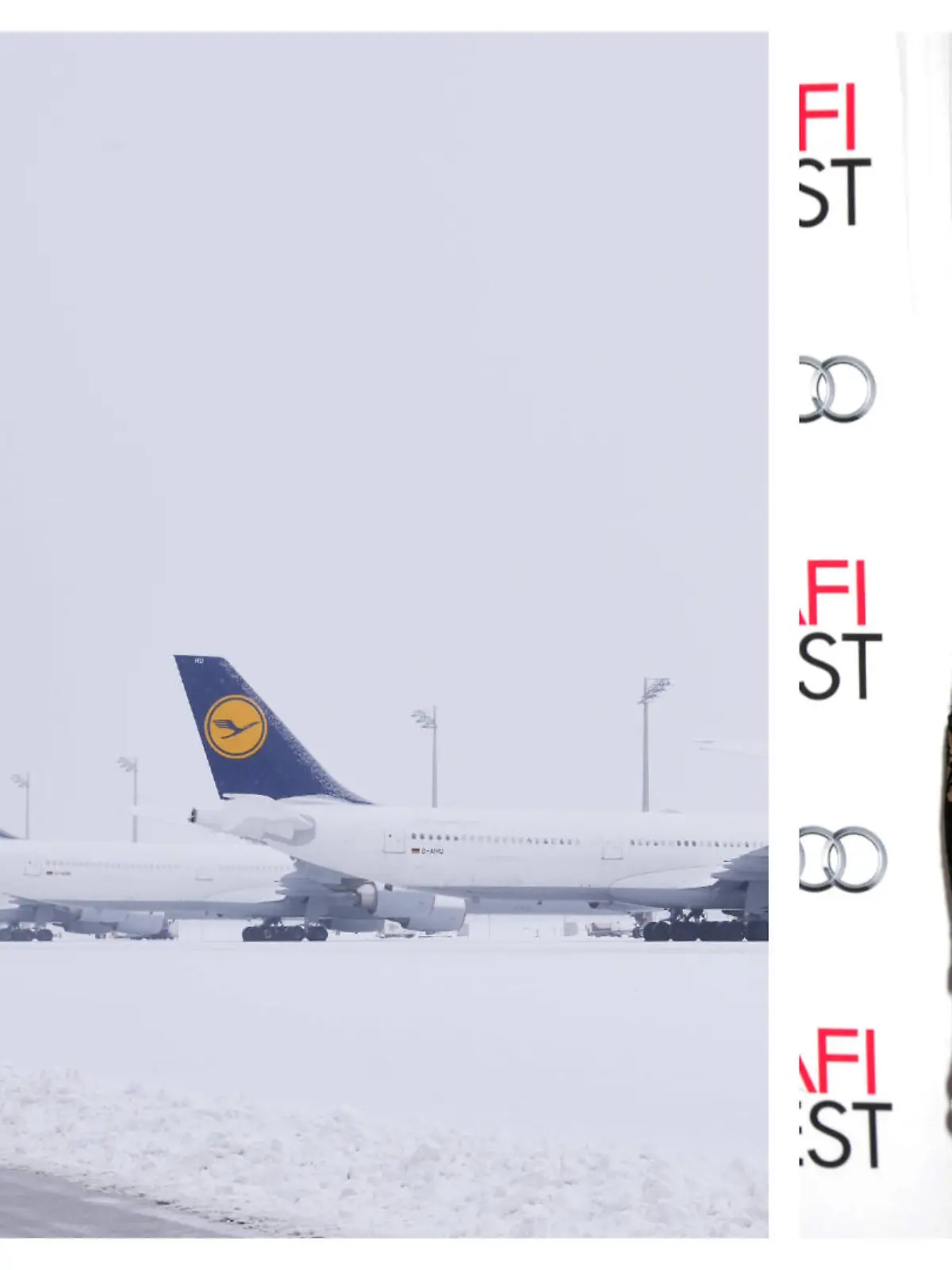 Schauspielerin US-Schauspielerin Caroline Lagerfelt beschwerte sich darüber, dass ihr Sohn mit seiner Familie drei Tage lang am Münchner Flughafen gestrandet sei.