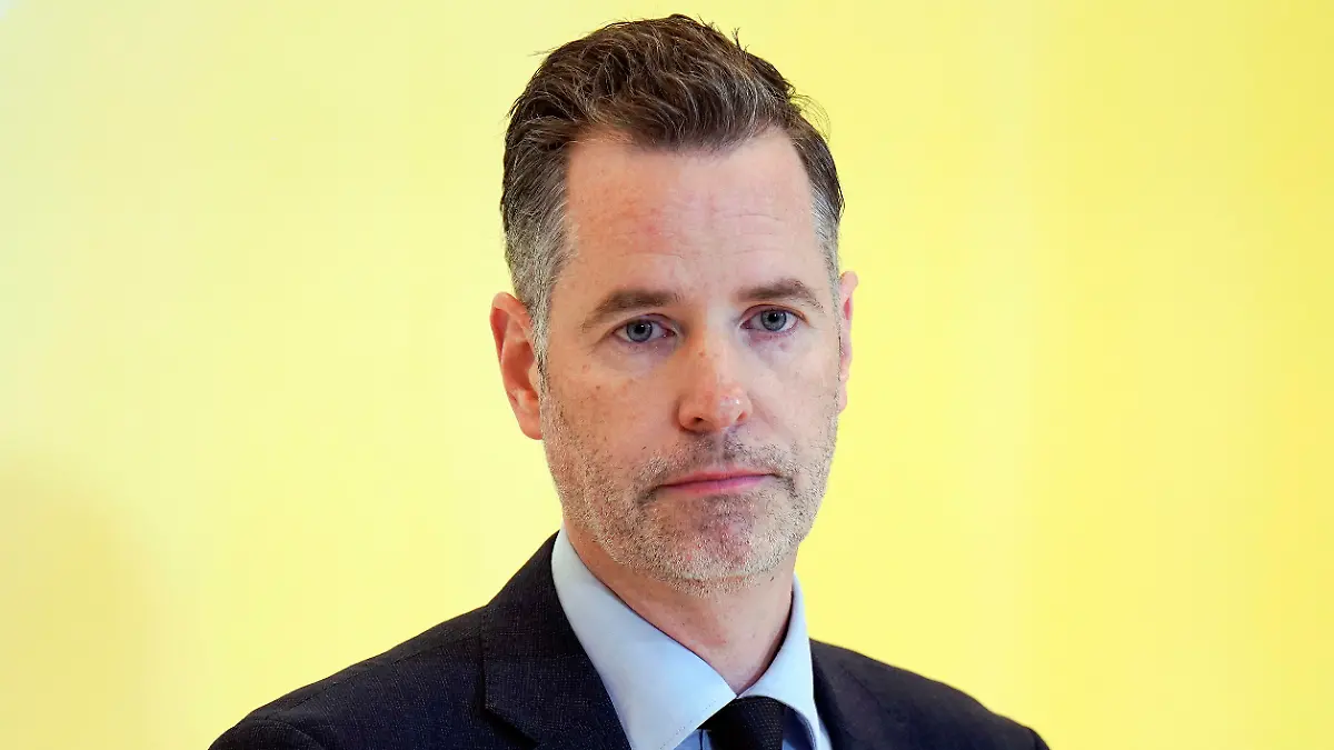 Christian Dürr beim Pressestatement zur Fraktionssitzung der FDP-Bundestagsfraktion im Reichstagsgebäude. Berlin, 27.11.2023