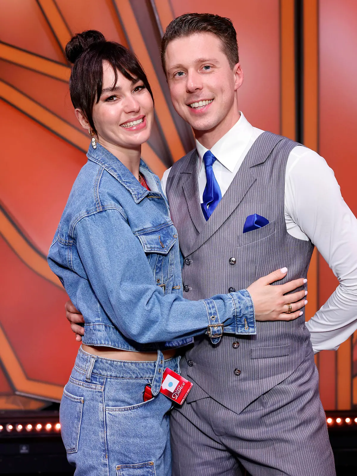 Profitänzerin Renata Lusin mit ihrem Ehemann und Profitänzer Valentin Lusin bei der 16. Staffel der RTL-Tanzshow 'Let's Dance' im MMC Coloneum. Köln, 24.03.2023