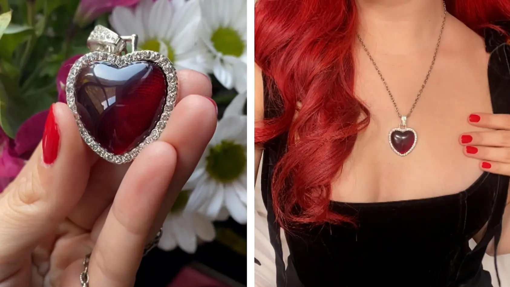 Daniela trägt Blut-Kette