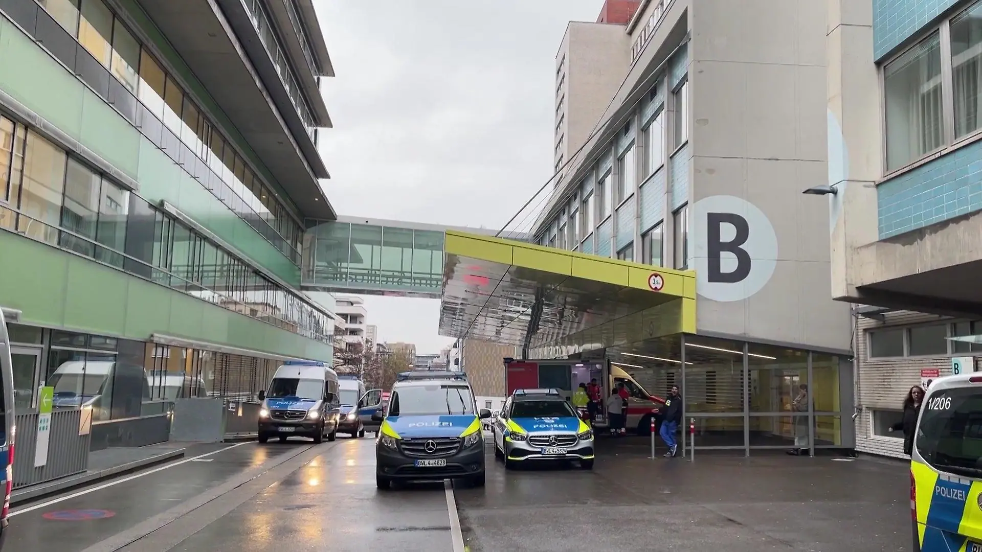 Großeinsatz am Katharinenhospital Stuttgart