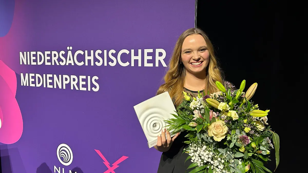 Für ihren Beitrag "65 Jahre Contergan" bekommt RTL-Reporterin Jessy Siodlaczek den Niedersächsischen Medienpreis in der Kategorie "Fernsehen: Förderpreis Nachwuchs".