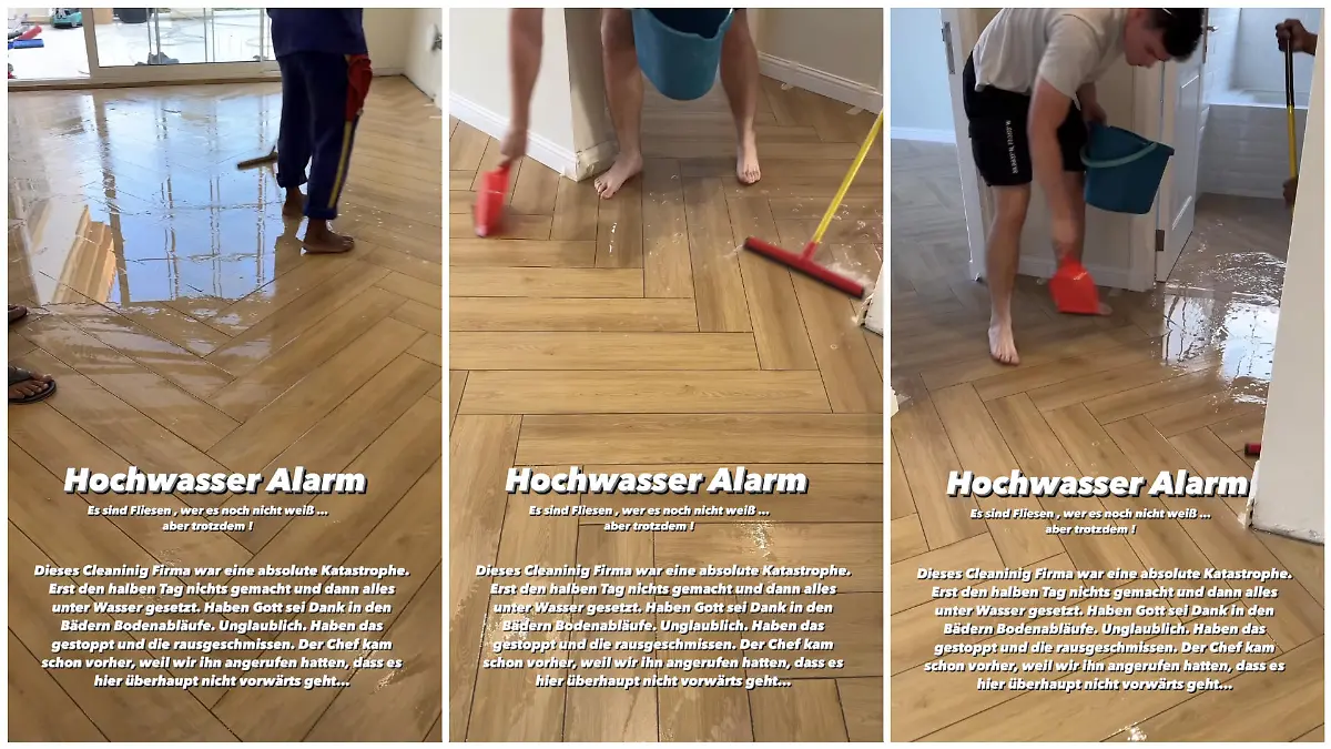 „Hochwasser Alarm" in Tanja Szewczenkos neuem Haus