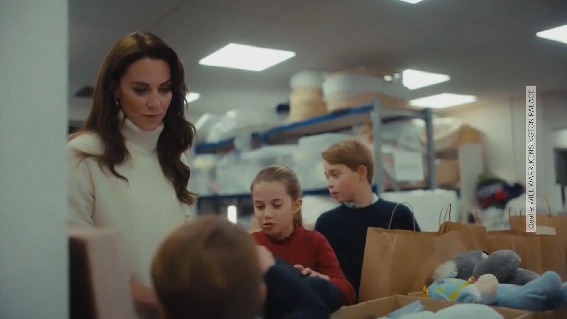 Prinzessin Kate und ihre drei süßen Helferlein! Für den guten Zweck