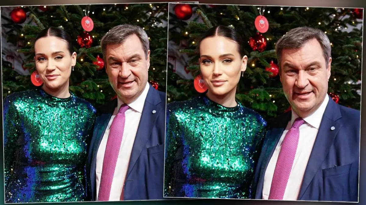 Links der Post von Markus Söder, rechts der Post von Gloria-Sophie Burkandt.