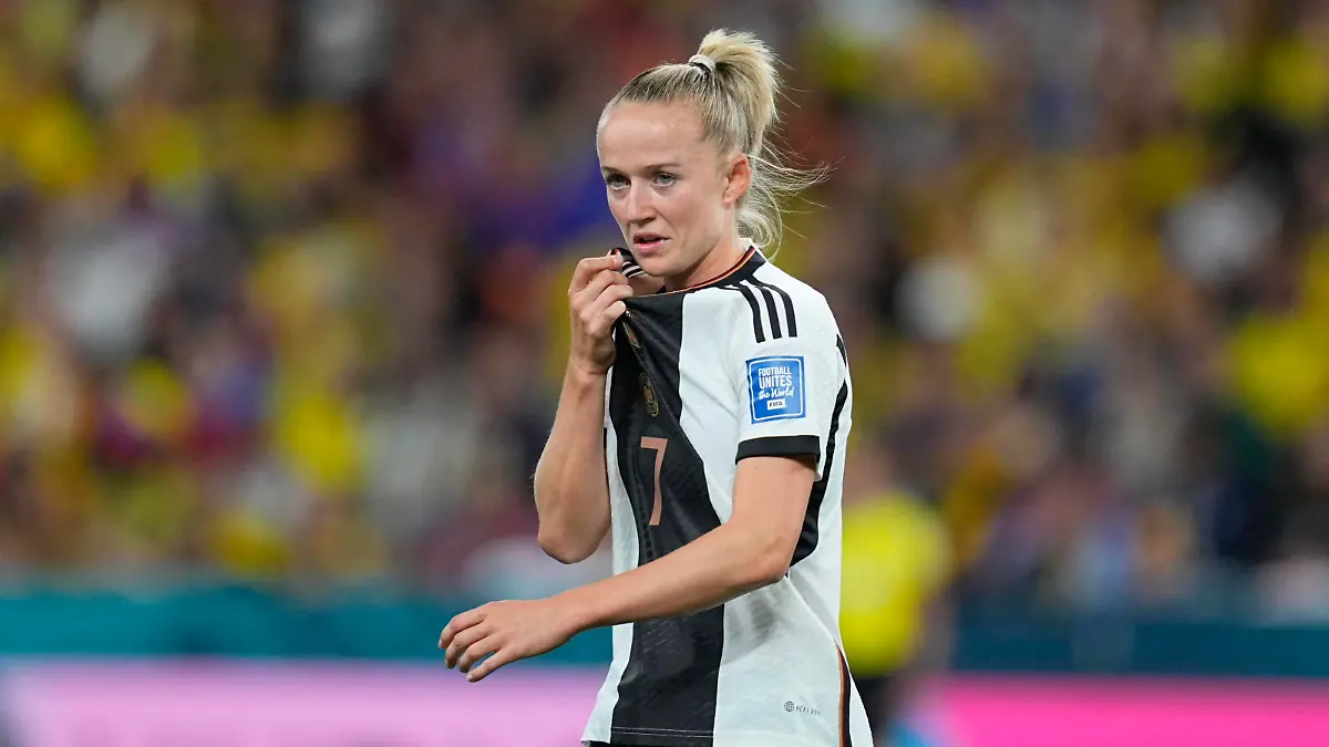 July 30 2023: Lea Schueller Germany looks on during a game, , at , , . /CSM USA - ZUMAc04_ 20230730_zma_c04_384 Copyright: xKimxPricex