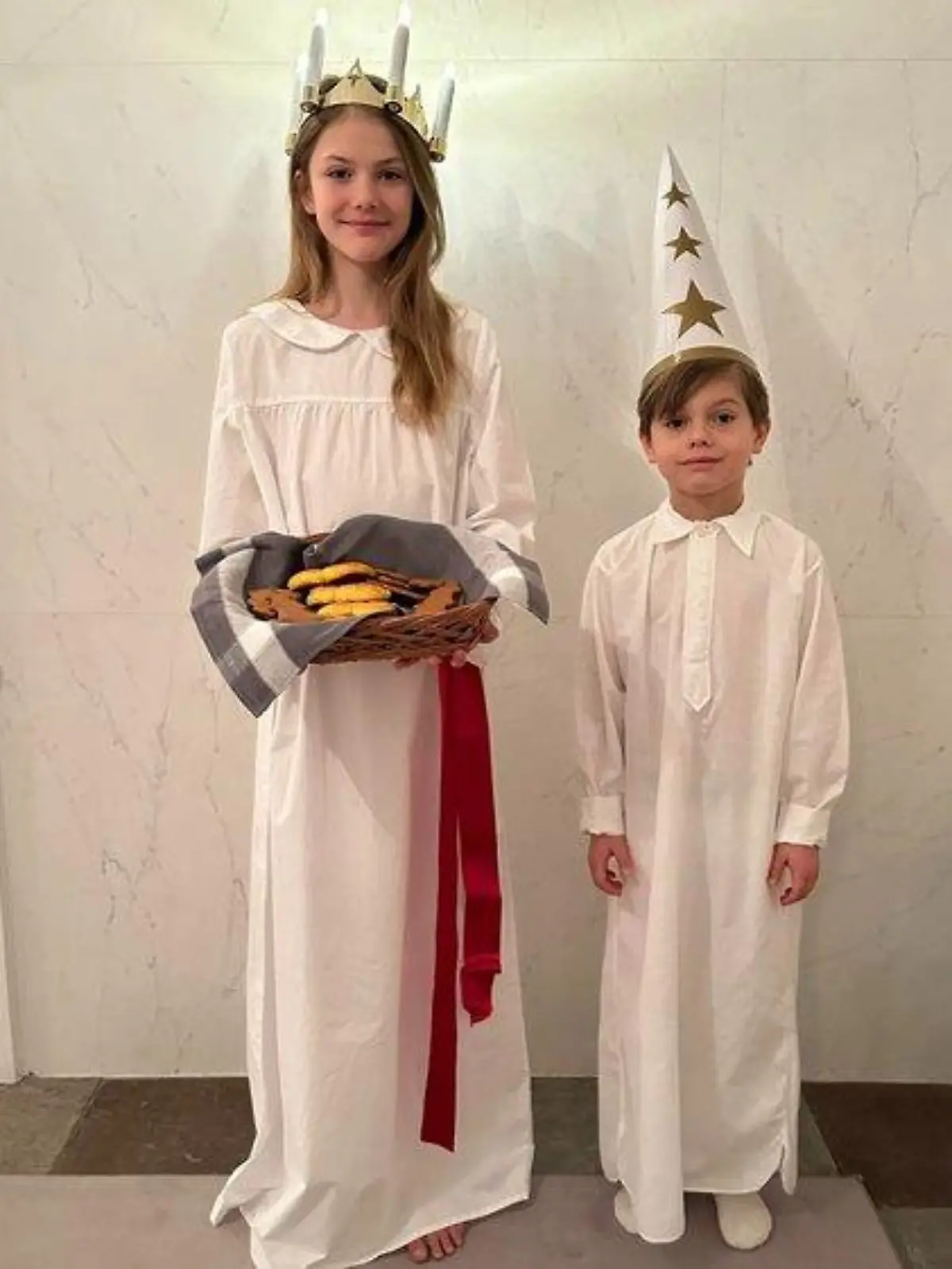 Prinzessin Estelle und Prinz Oscar: So süß grüßen sie zum Luciafest