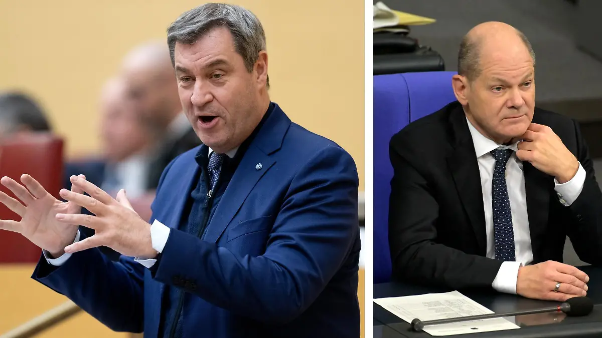 Im Jahresrückblick bei Talkmaster Markus Lanz am Mittwochabend (14. Dezember) zeigte sich Markus Söder (56, links) in Hochform.