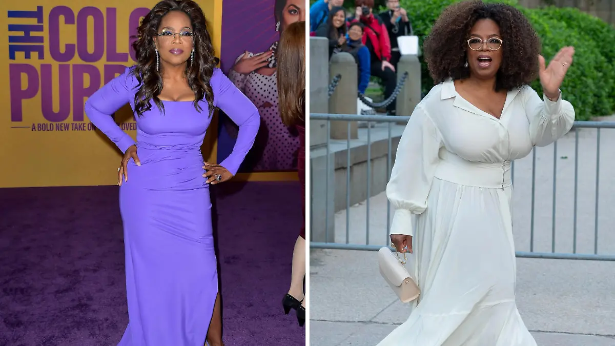 Oprah Winfrey heute (links) und Oprah Winfrey im Jahr 2019