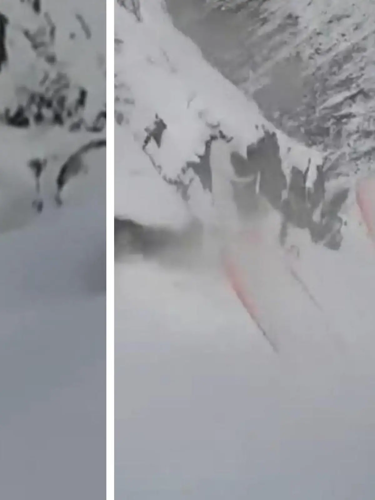 Dramatische Aufnahmen! Ein Skifahrer hat am Mount Washington eine Lawine ausgelöst. Bei der Abfahrt löste sich ein fast fünf Meter breiter Teil der Schneedecke. Der Mann wurde von den Schneemassen über 150 Meter weit mitgerissen, aber nicht verschüttet. 