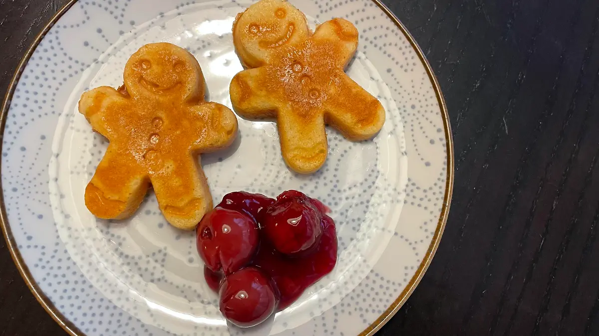 Xmas-Waffeln mit "Weihnachts-Pups"