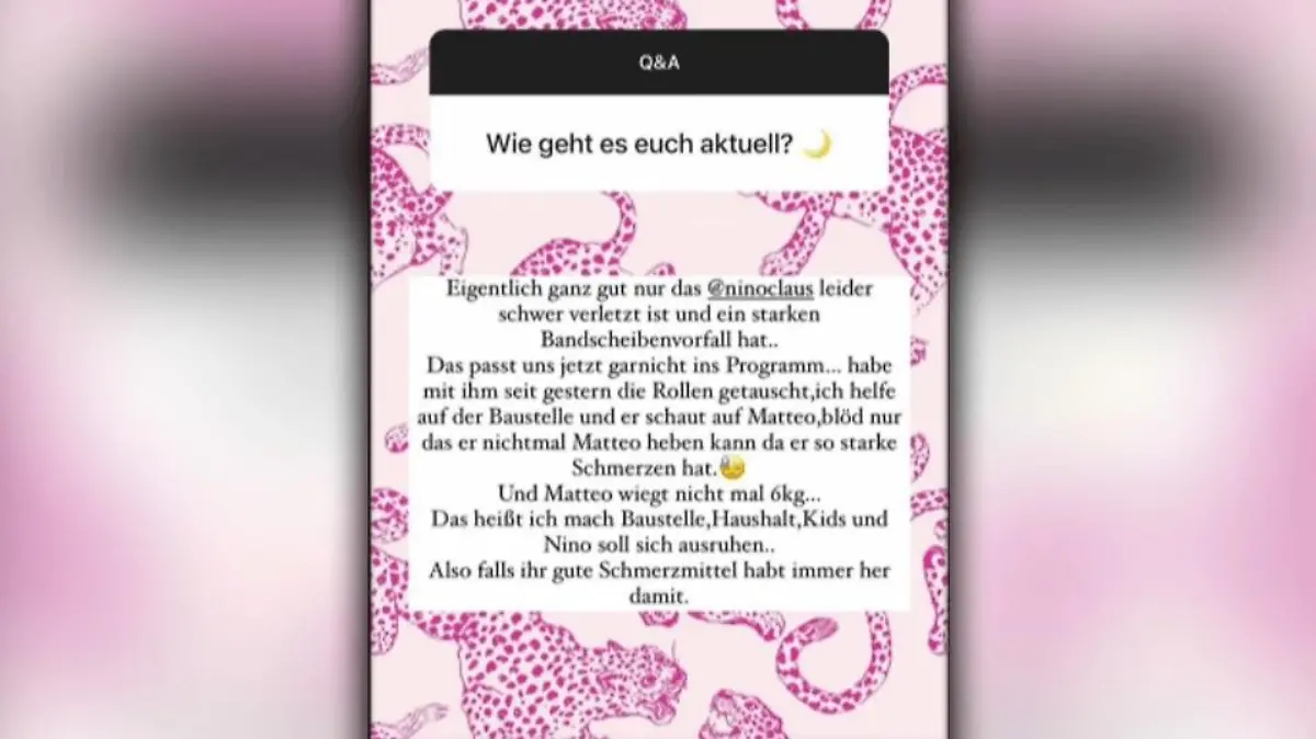 Cheyenne Ochsenknecht erklärt in ihrer Insta-Story, was passiert ist