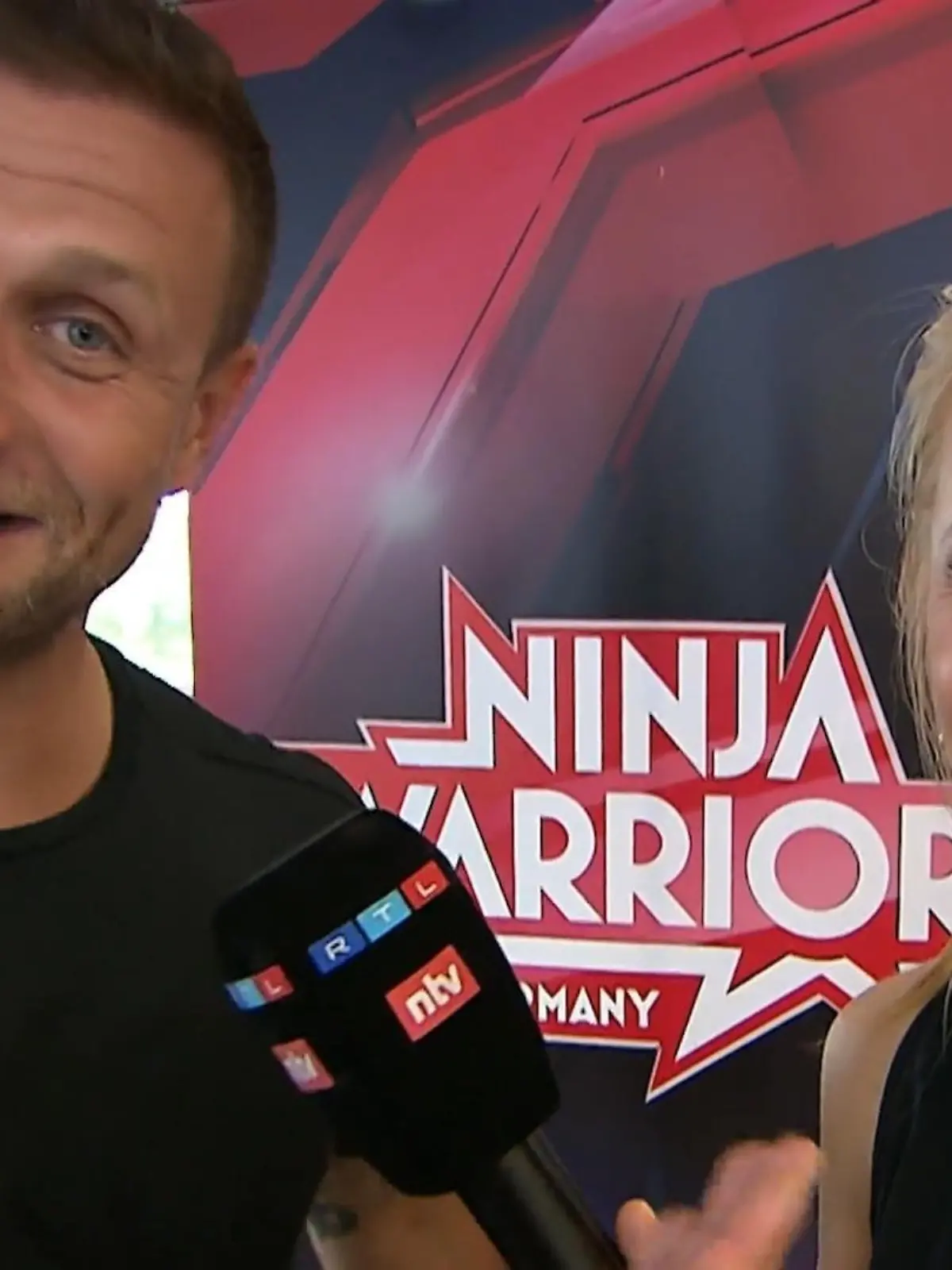 Gemeinsam in einem Team: Handball-Weltmeister Michael „Mimi“ Kraus und RTL-Moderatorin Angela Finger-Erben
