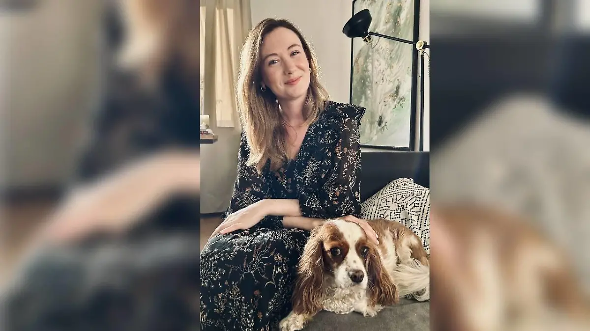 RTL-Redakteurin Larissa mit ihrer Hündin Luna