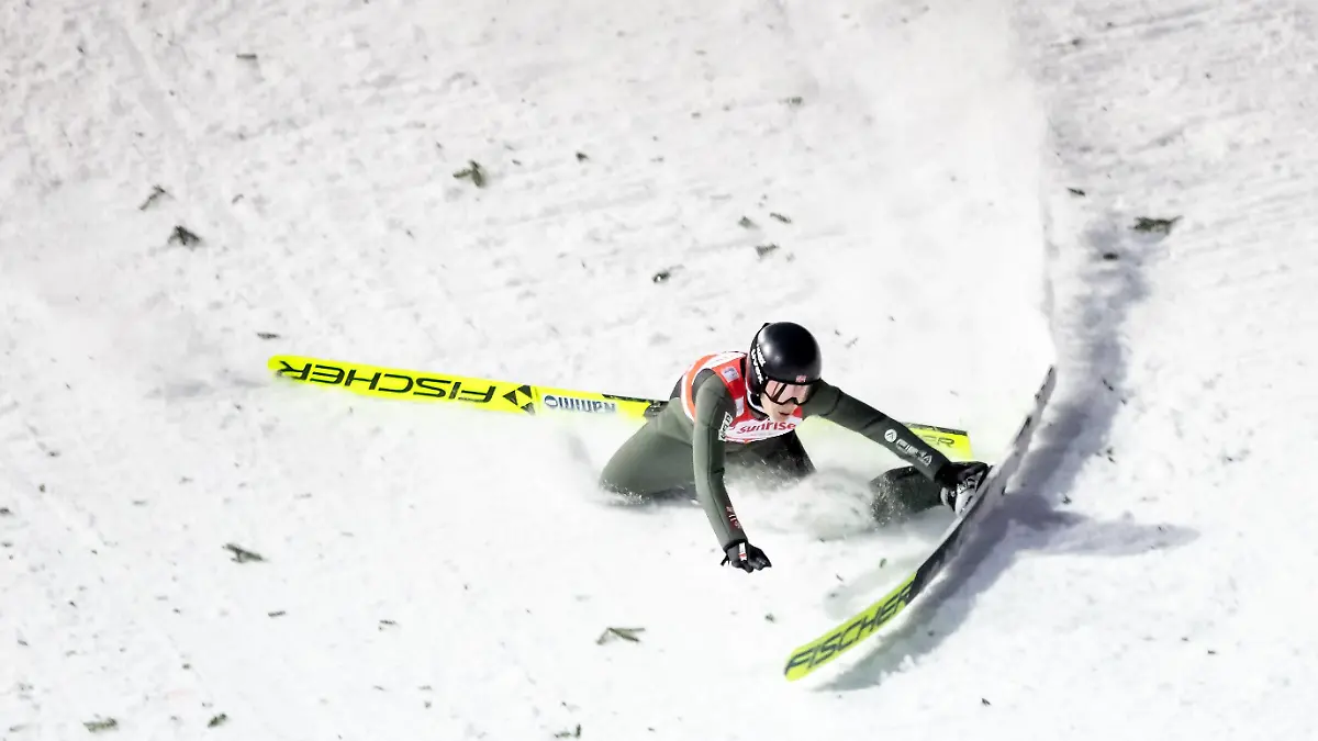 Ski jumping, Skispringen, Ski, nordisch - FIS WC Engelberg ENGELBERG,SWITZERLAND,15.DEC.23 - NORDIC SKIING, SKI JUMPING - FIS World Cup, large hill, ladies. Image shows Anna Odine Stroem NOR. PUBLICATIONxNOTxINxAUTxSUIxSWE GEPAxpictures/xMaticxKlansek