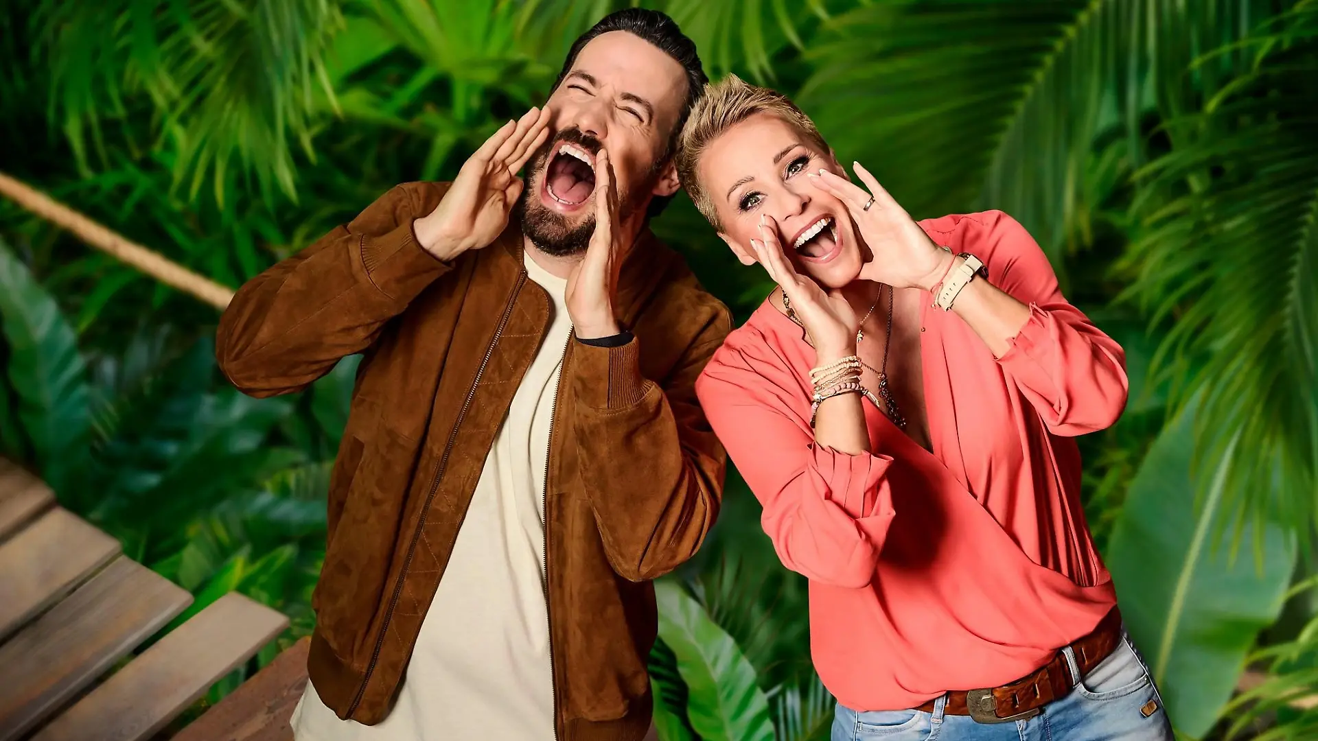 Jan Köppen und Sonja Zietlow moderieren auch 2024 gemeinsam das Dschungelcamp