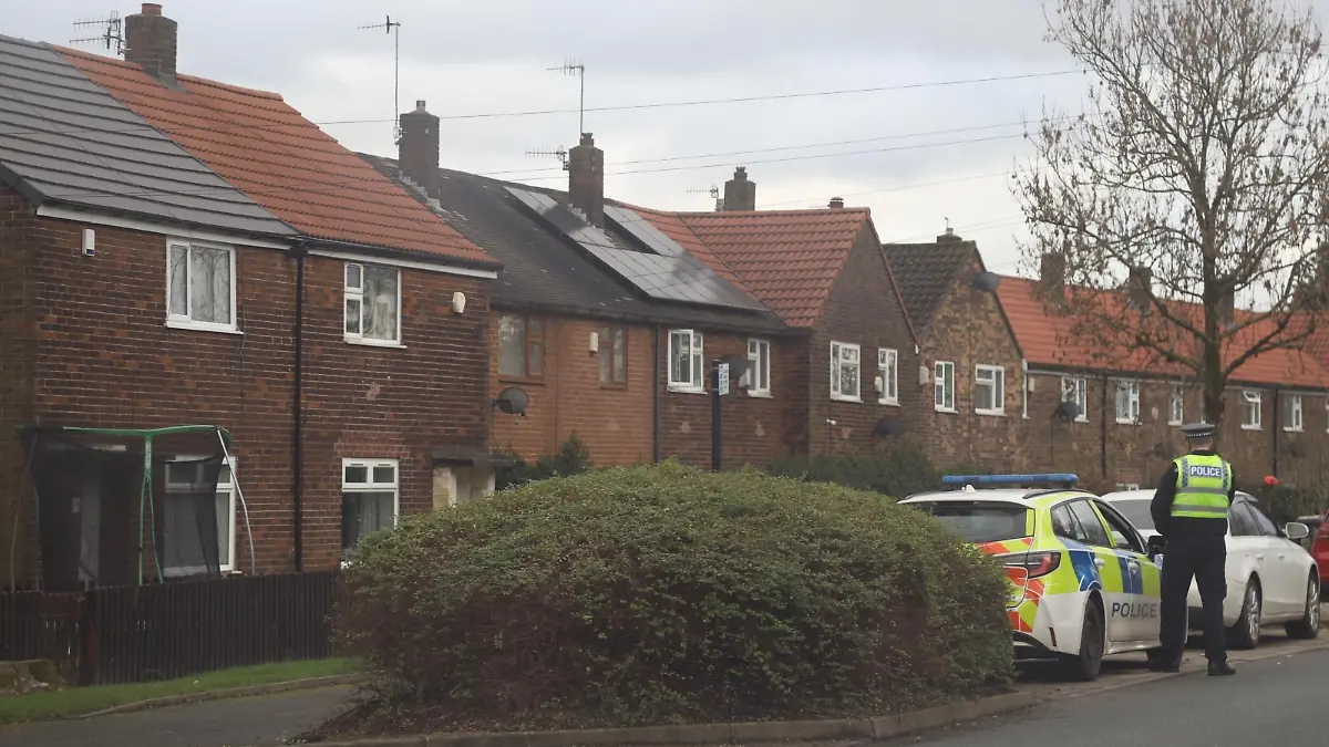 BGUK_2800357 - Oldham, UNITED KINGDOM - Police Presence Still Visible At Alex Battys Home Follwing His Return From France This Week
Pictured: GV, General View
BACKGRID UK 17 DECEMBER 2023
BYLINE MUST READ: Mancpicss66 / BACKGRID