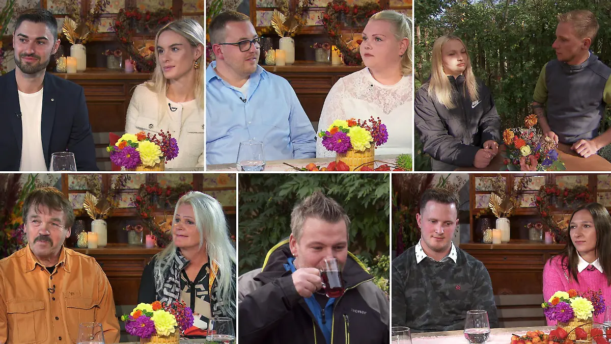 Bei diesen „Bauer sucht Frau“-Kandidaten hat Amor leider nicht getroffen (v.l.n.r..): Daniel & Valentina, Stephan & Laura, Jenny & Hannes, Siegfried & Simone, Steffen, Patrick & Sarina