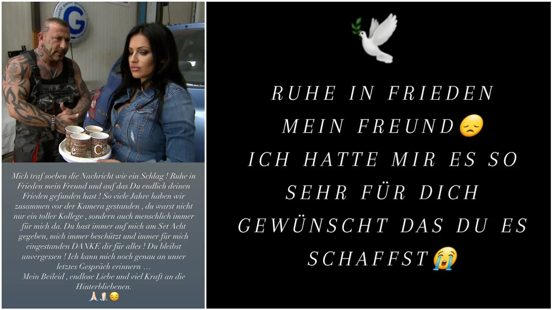 So reagieren Julia Jasmin Rühle und Katrin Hamann auf ihren Instagram-Profilen auf die traurige Nachricht.