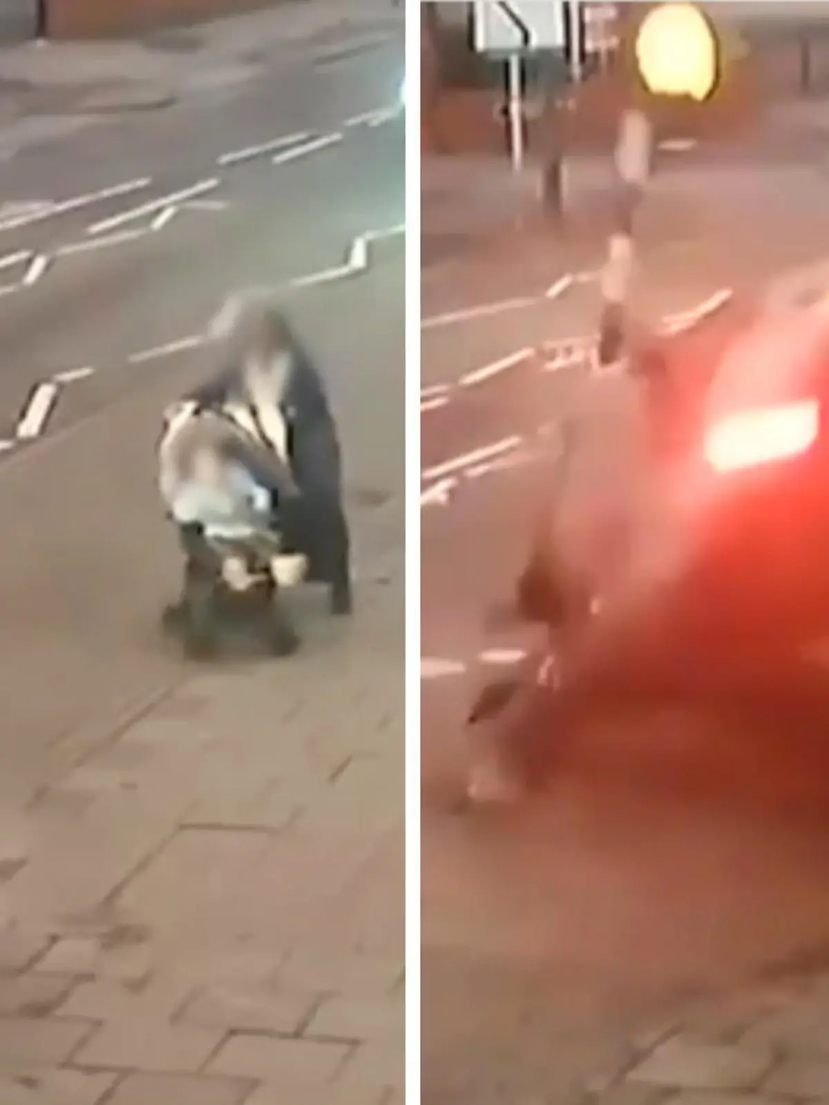 Eine Mutter läuft mit ihrer zweijährigen Tochter einen Gehweg in Olton, England, entlang - als plötzlich ein Geländewagen auf sie zu gerast kommt. Die Frau kann gerade noch so den Kinderwagen mit ihrer Tochter wegziehen, um Schlimmeres zu verhindern. Die Fahrerin ist von der Straße abgekommen und gegen eine Laterne gebrettert, wodurch ihr SUV umgekippt ist. Sie und das Kind verletzen sich bei dem Unfall leicht. Die Mutter bleibt, bis auf den Schock, unverletzt.